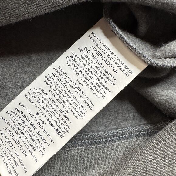 Michigan State Spartans Hoodie Men’s L Gray Fleece Spellout Logo MSU New - Picture 6 of 10